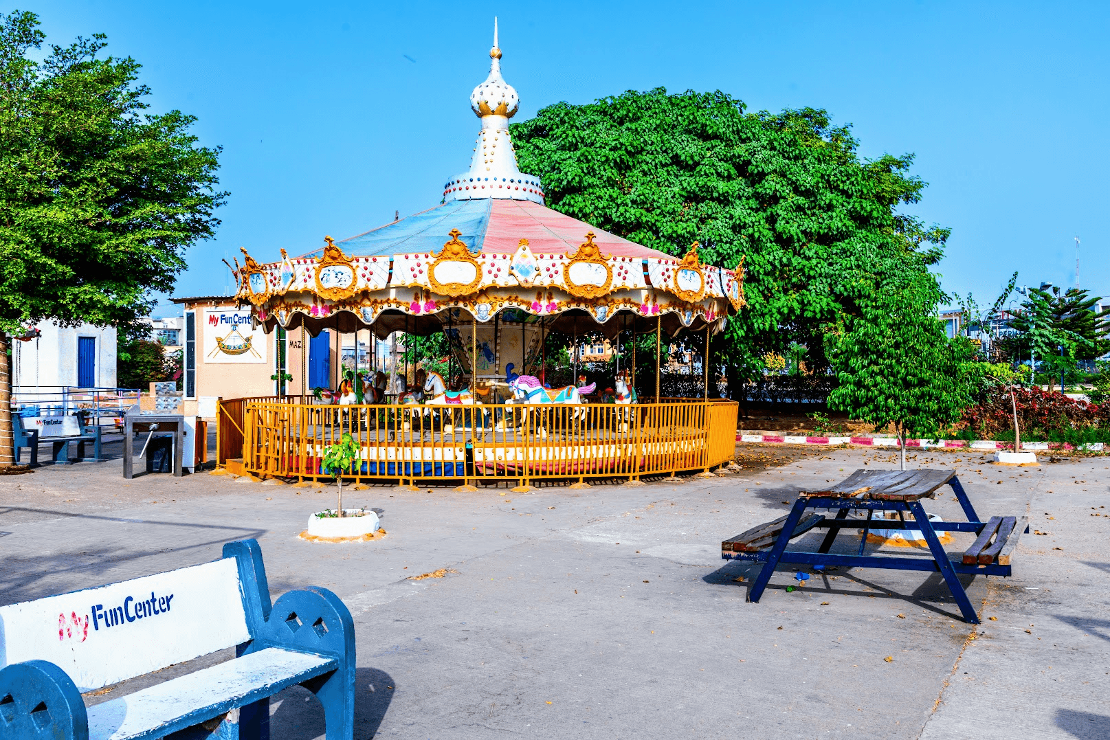 A carousel ride at My Fun Center, one of ABM Mall's play attractions